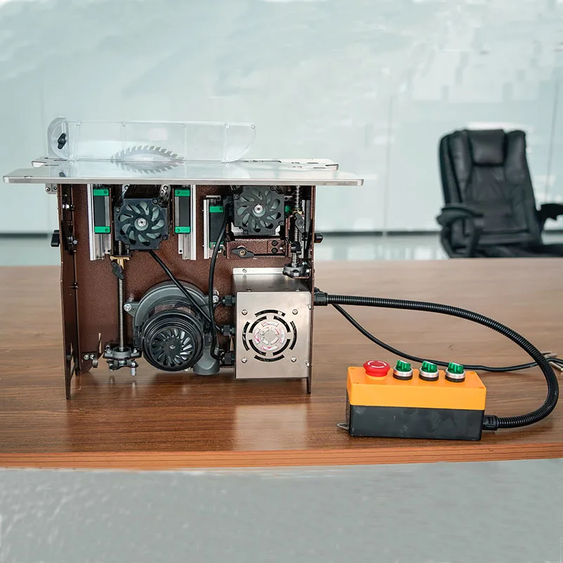 Performance Brushless Table Panel Saw Micro-Adjustable Lifting Cutting Machine Wood Stone & Metal Tabletop Improvement Tools Saw