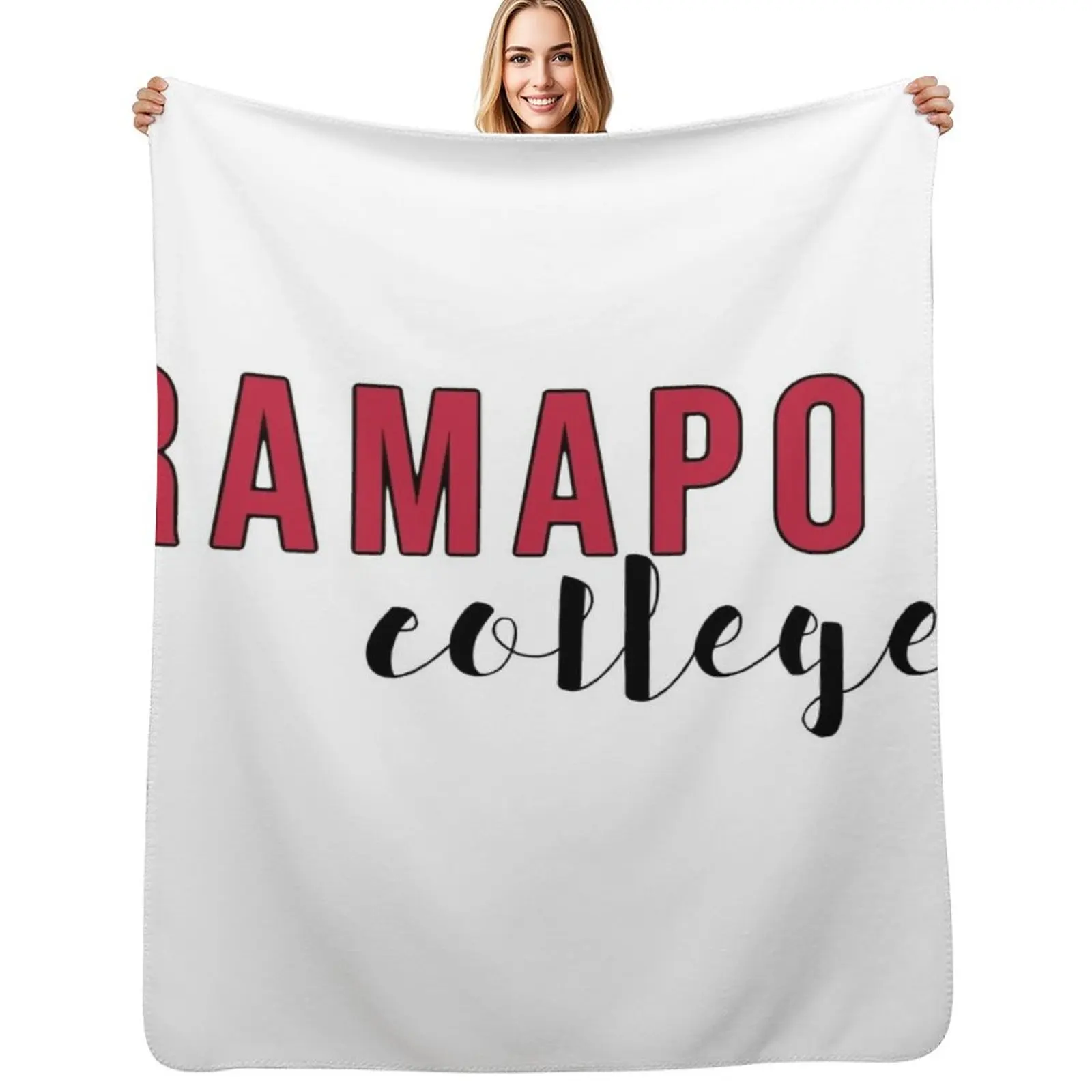 

RAMAPO college Throw Blanket Hair Flannels Thins Cute Plaid Blanket