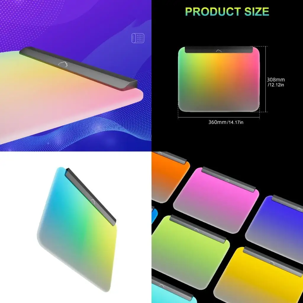 

652F Коврик для мыши со светодиодной подсветкой, небольшой игровой коврик, коврик для мыши для настольного компьютера, ноутбука,