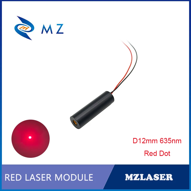 

Hot Selling Compact Dot Laser Diode Module Industrial Grade D12mm 635nm 50mw 3V 5V 12V Red Laser CW Circuit Mode