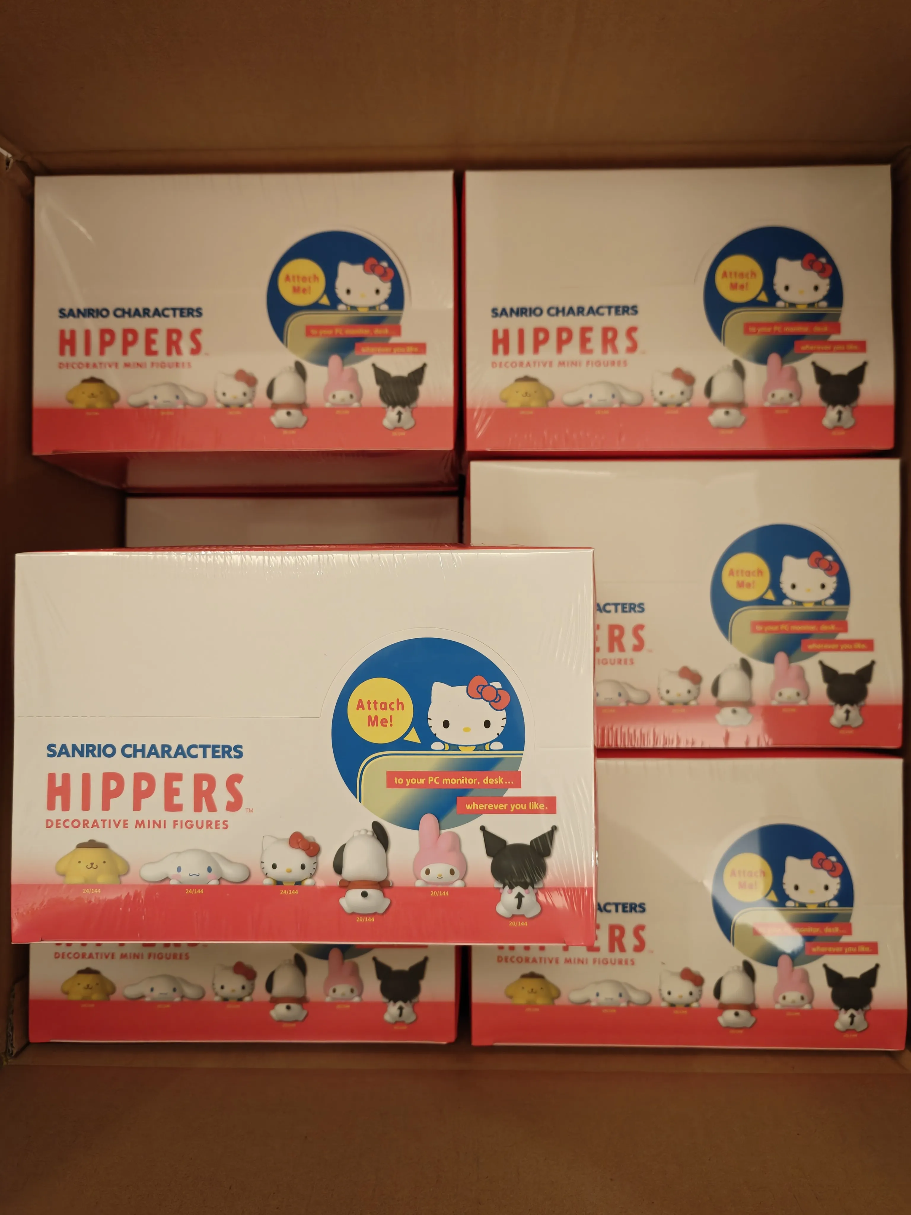 Authentic Sonny Angel X Hello Kitty Hippers Blind Box Decorative Mini Figures Phone Pc Monitor Desk Cute Collectible Ornaments
