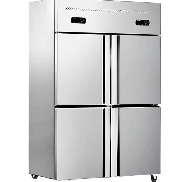 

Stainless Steel Restaurant Kitchen Electric Commercial Four Door Refrigerator Freezer Refrigeration Equipment