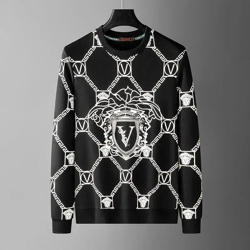 

Мужской свитер с круглым вырезом и принтом Tide, брендовый легкий, роскошный, мужской, универсальный, прилив