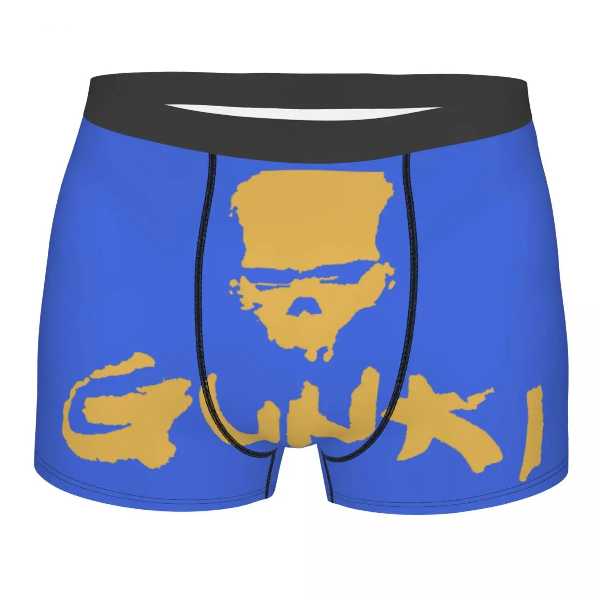 Gunkis Fishing Underwear Men Printed Custom Fish Rod Boxer Briefs Shorts Panties Soft Underpants