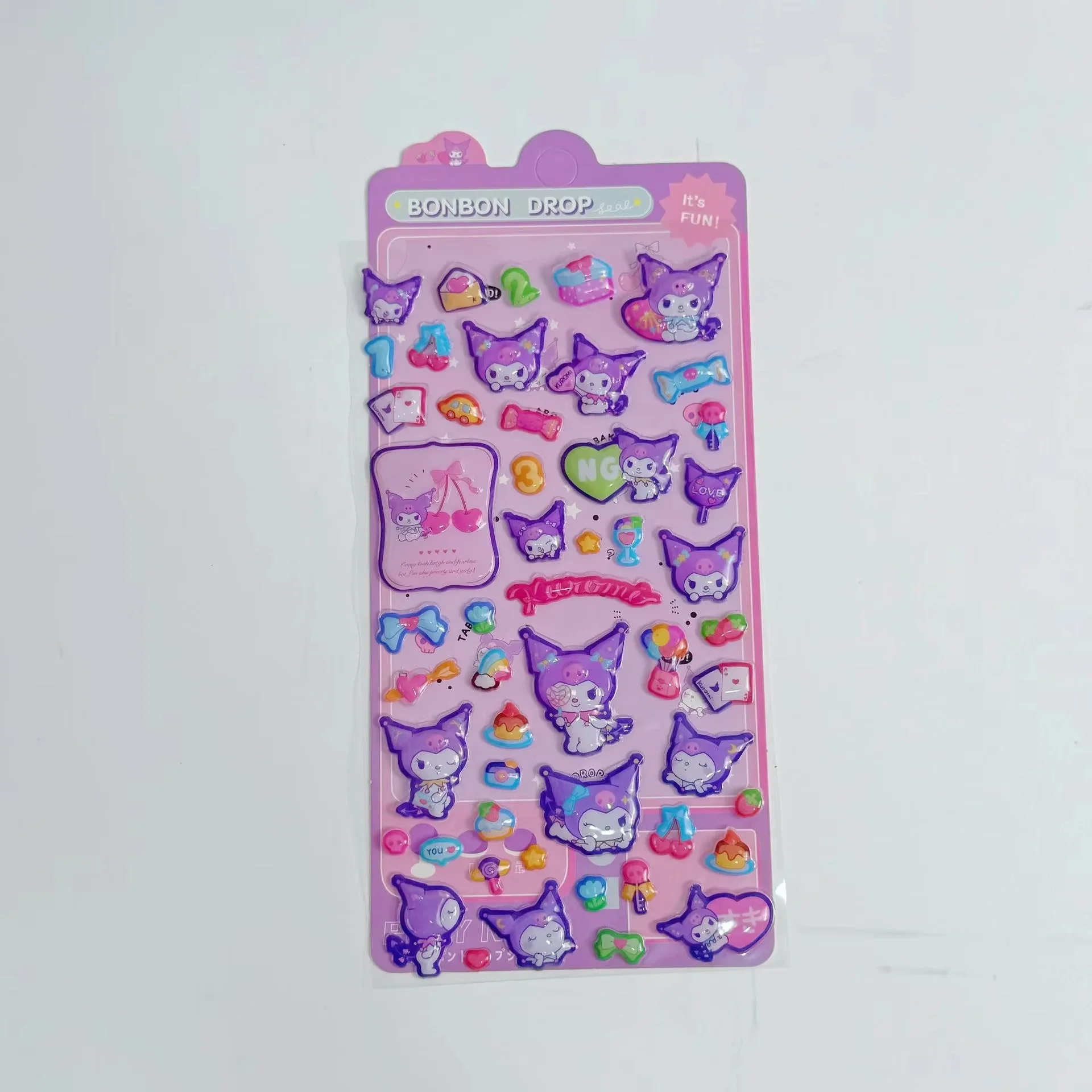 أنيمي الشكل كورومي شخصيات الأصالة ثلاثية الأبعاد الإغاثة ملصق مقاوم للماء محبوب ديكور ملصقات صناعة يدوية الكرتون كريستال ملصق #6