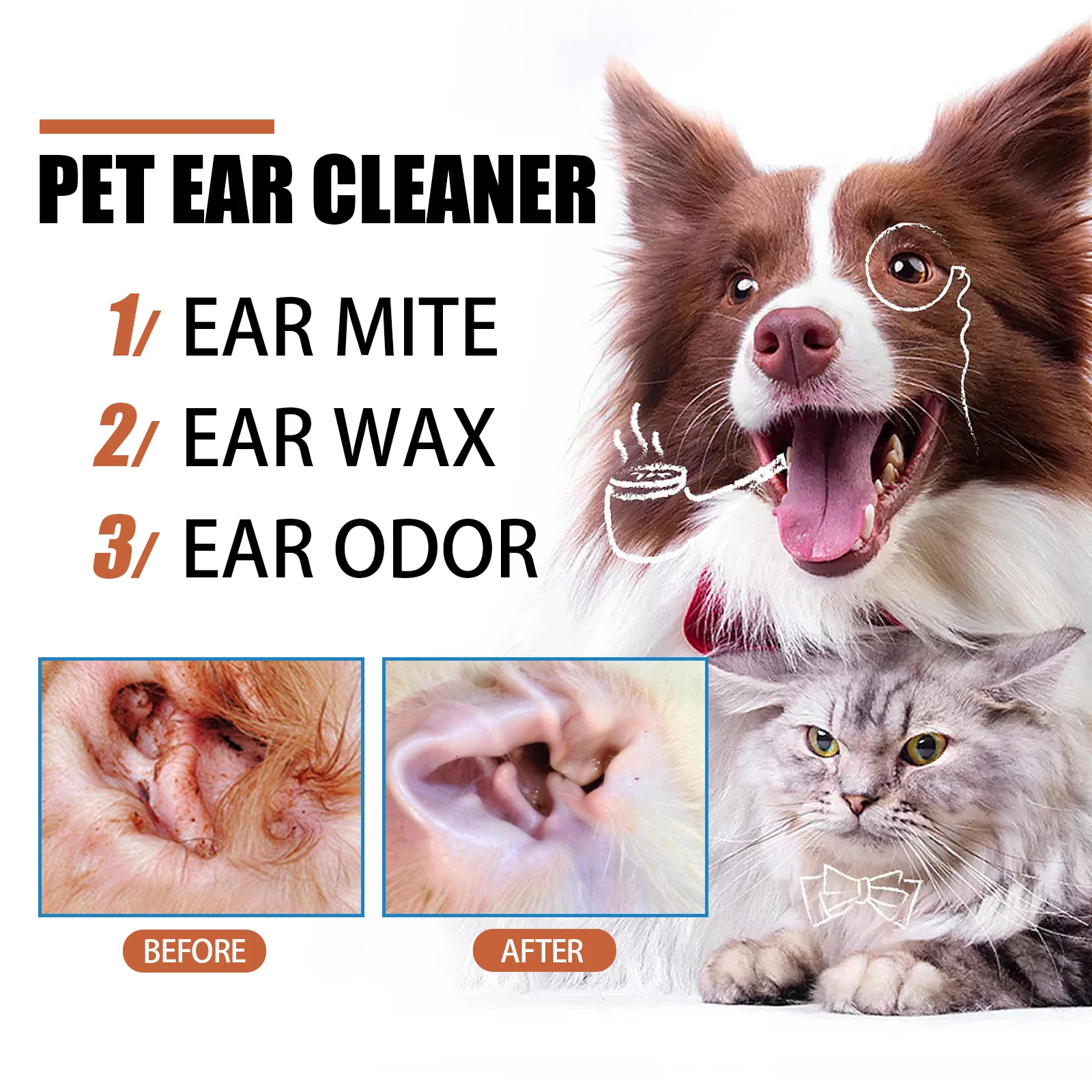 50ML Obat Tetes Pembersih Teli - Pet Ear Cleaner ulasan dan harga
