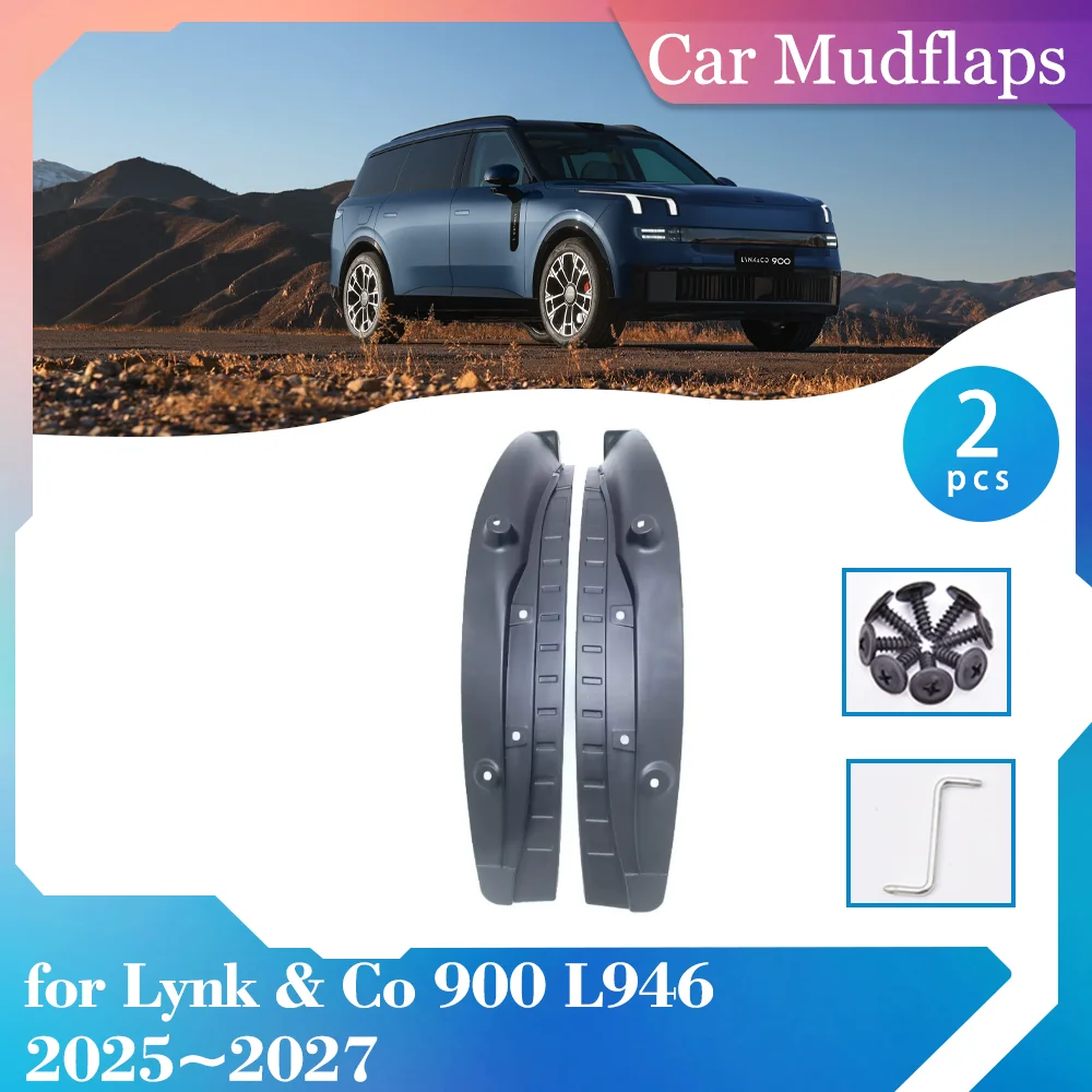 Car Mudguards for Lynk & Co 900 L946 2025~2027 2026 Inside Mud Flaps Rear Wheel Splash Guards Fender Mudflaps Part Accessories