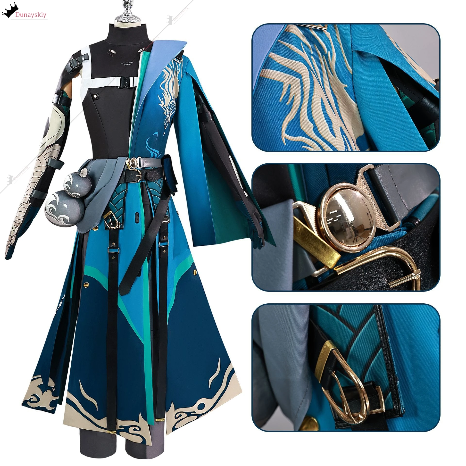 Jiyan-Disfraz de Cosplay, juego Wuthering Waves Cos, uniforme, pelucas degradadas, gabardina de estilo chino, ropa de fiesta para festivales de Anime-59
