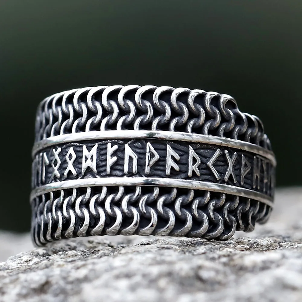 2023 Vintage Viking Rune Signet Scandinavn Rings for Men Domineering Nordic Amulet Jewelry free shipping