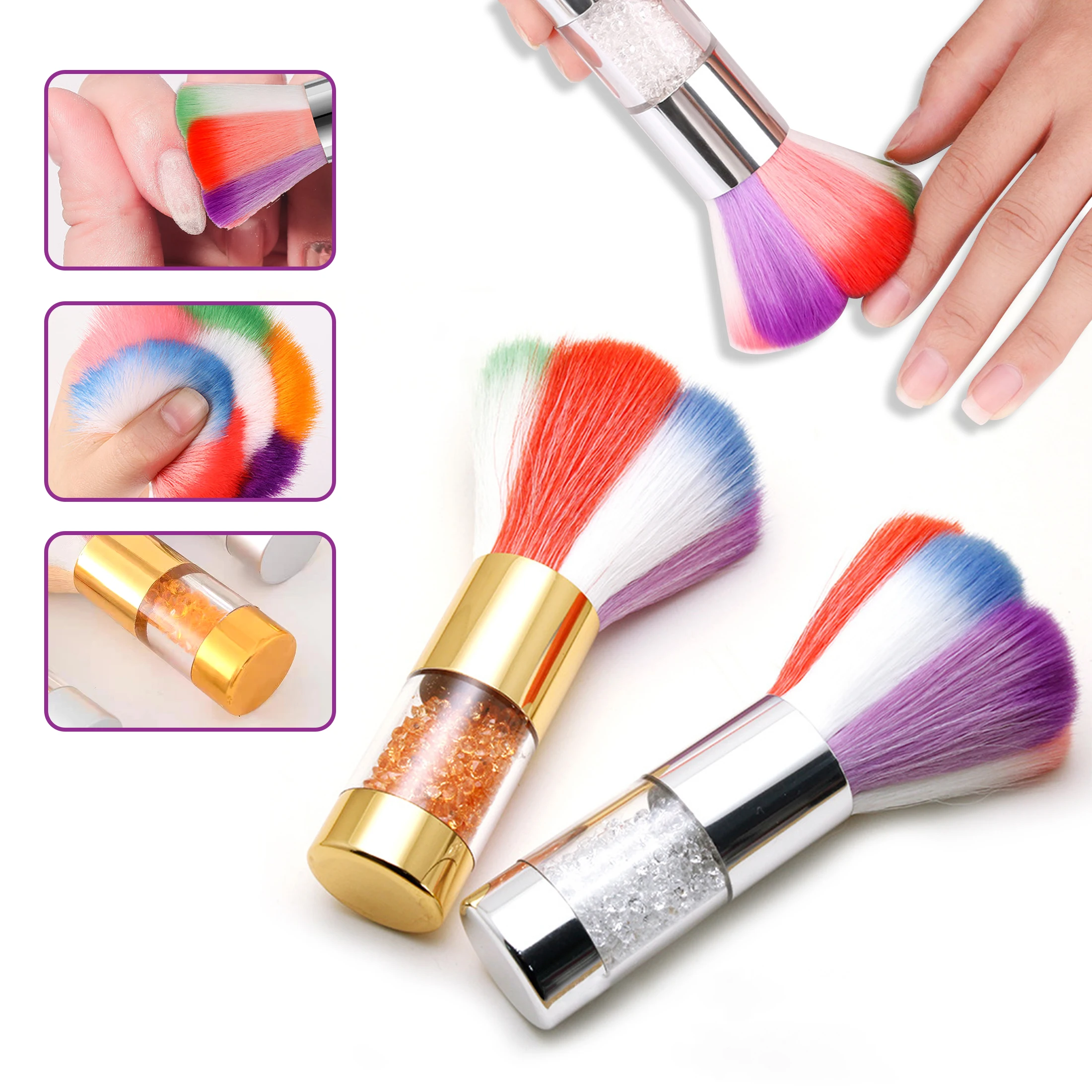 Schönheit Make-up Pinsel Maniküre Zubehör Kunst Pinsel entfernen Nagel Staub bürste Acryl UV Gel politur Pulver Reinigungs werkzeug