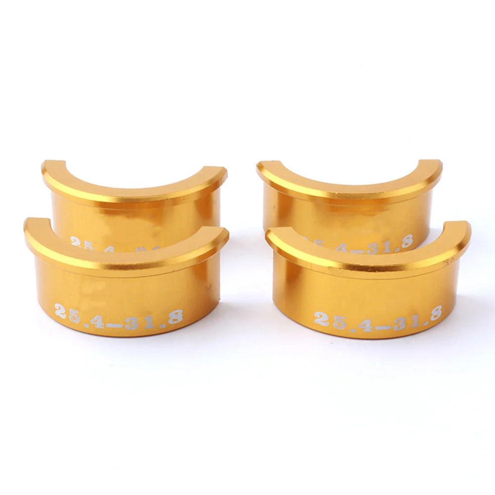 4Pcs Bike Handlebar Conversion Sheet 25.4mm to 31.8mm Lightweight Aluminium Adjustable Distance for Aheadset Stem