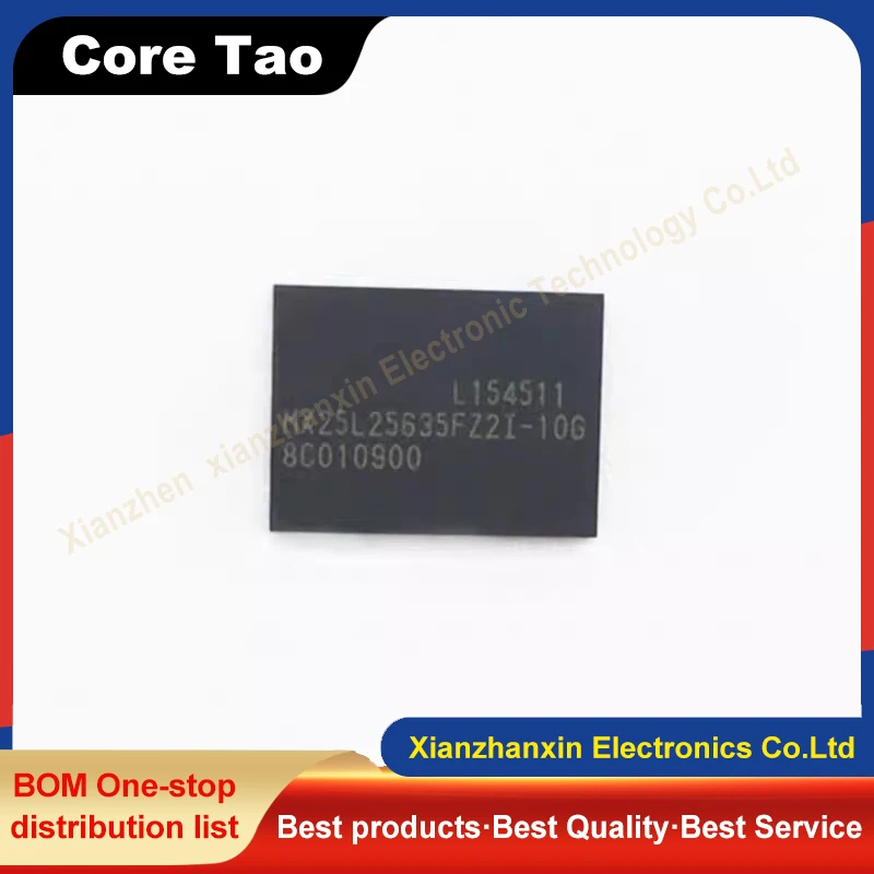 1~5pcs/lot MX25L25635FZ2I-10G MX25L25635 WSON8 Memory chip in stock