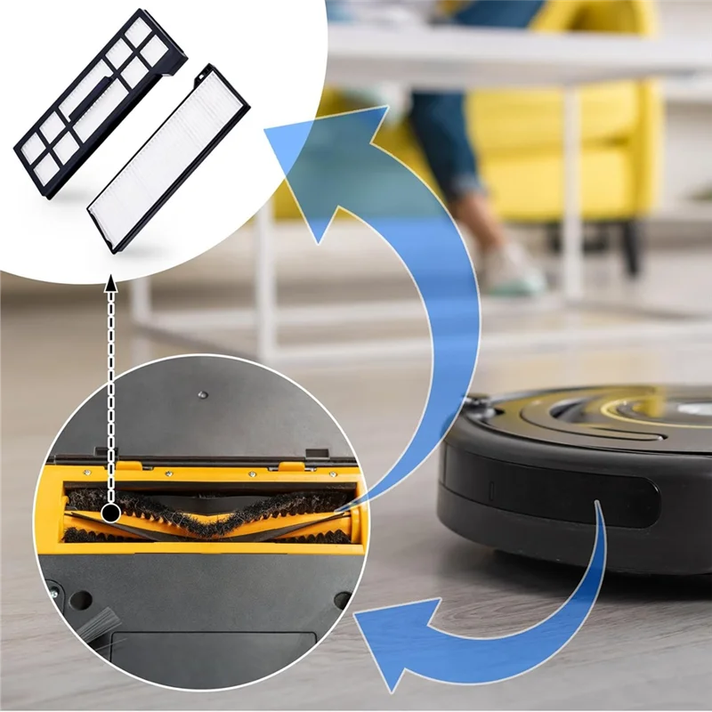 

ABUF-Hepa Filter Replacement For Eufy X10 Pro Omni Robot Vacuum Replacement Parts