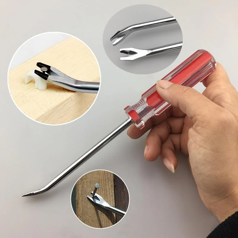 BAAG-Kit de herramientas para quitar grapas de tapicería, Extractor de grapas de instalación de sujetadores de construcción para muebles, suelo, pared de madera