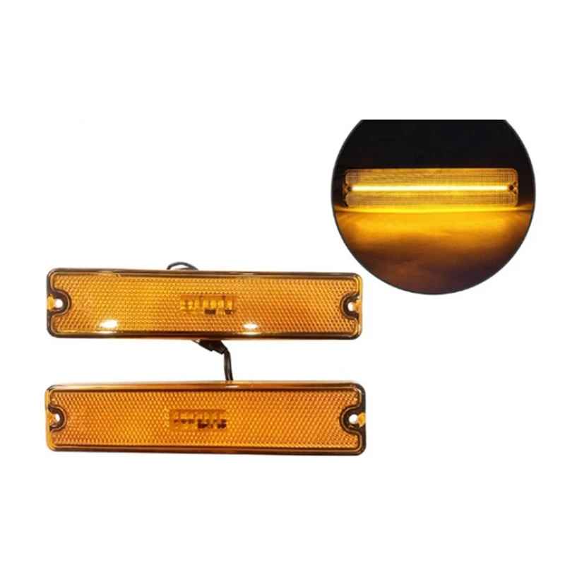 Car Front Bumper Light LED Marker Lights 56001424 For Jeep Wrangler YJ 1987-1995 Turn Signal Light