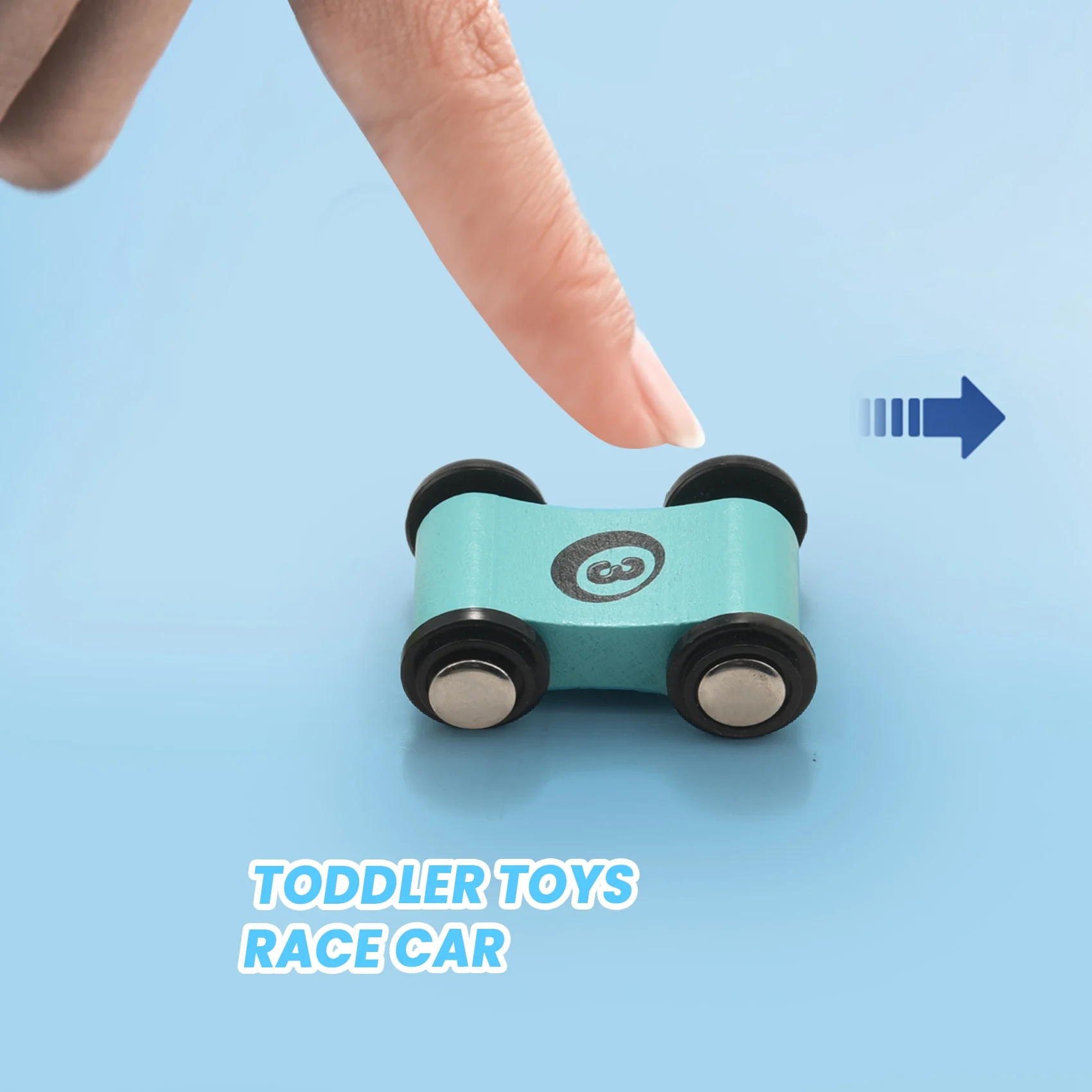 Hölzerne Auto Rampe Rennstrecke Spielzeug Kleinkind Auto Spielset Ersatz Autos 12er Pack