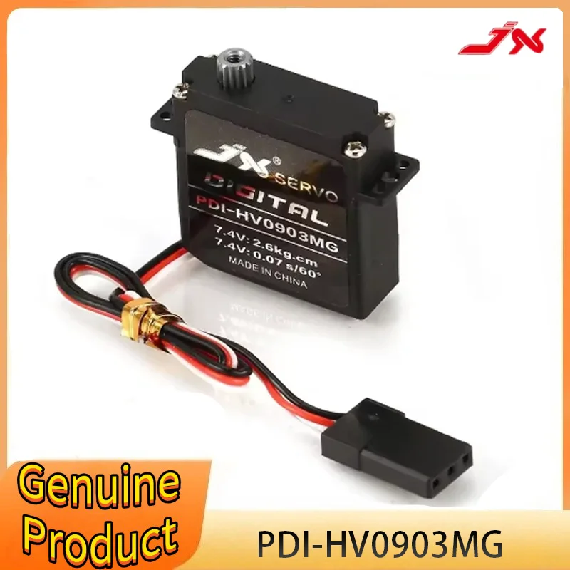 

JX Servo PDI-HV0903MG 2.6kg Metal Gear Digital Flat Wing Servo Plastic Case for RC Glider