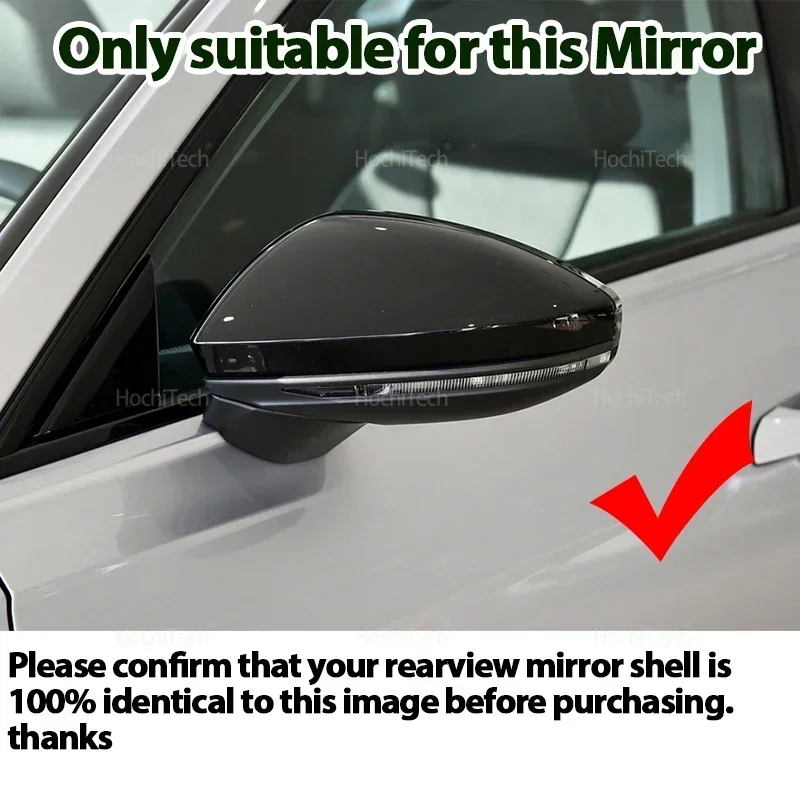 Carbon Fiber Look Rear View Mirror Cover Replacement Side Wing Mirror Caps for Audi A6 C6 RS6 C8 A7 S7 RS7 A8 Left hand Drive