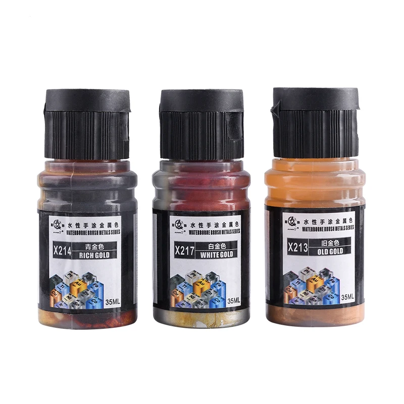 35Ml X211-X218น้ำสีโลหะแบนอะคริลิคเคลือบสีสำหรับ DIY ทหารเรือเครื่องบินทหารรุ่นชุดเครื่องมือ