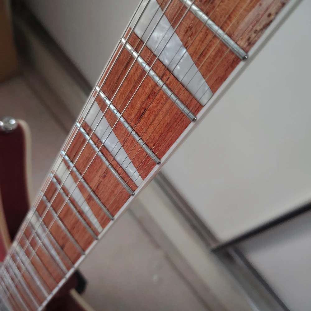 Ri ckenbaker electric guitar in stock, , round headed stainless steel frets, high-end drawstring plate, fast delivery view 5
