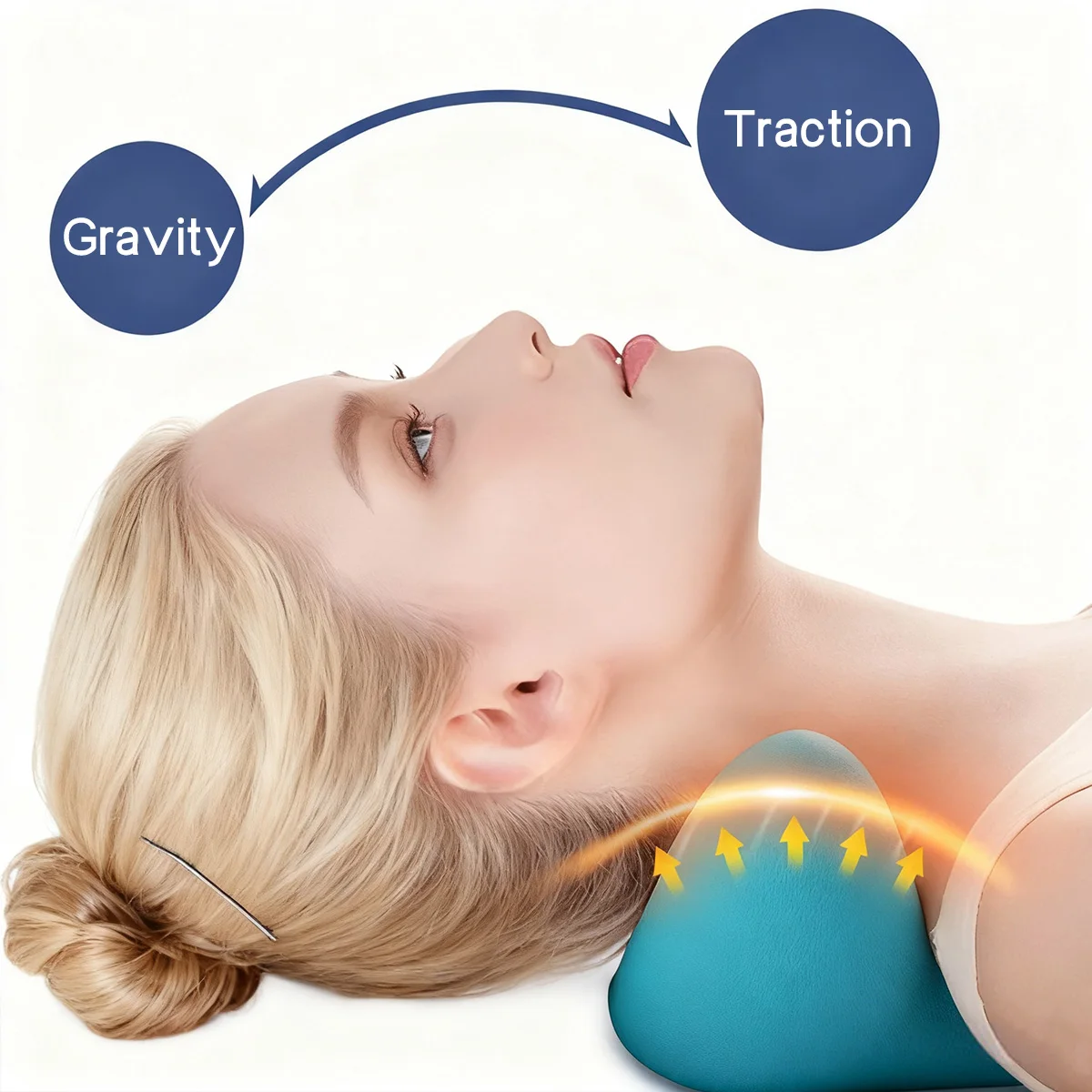 Portable Massage Pillow for Home Use Gravity Acupressure Cervical Traction Pillow Neck Protection and Sleep Aid a Must Have