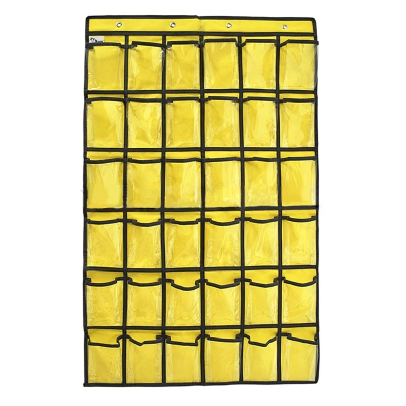 Classroom Wall Hanging Chart Multi-pockets Fit for Calculators Props