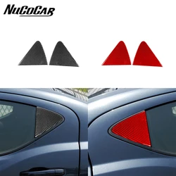 For Dodge Avenger 2008-2016 Carbon Fiber Rear triangular window Panel Trim Cover Car Exterior Accessories Decorative Stickers