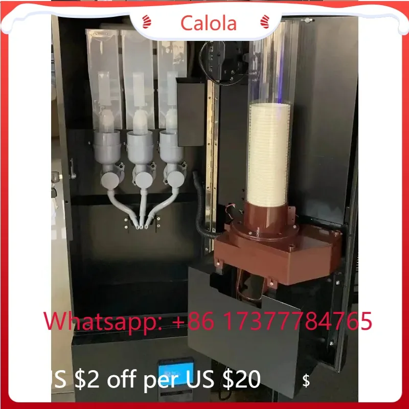 Best Selling Coin Operated Hot Cold Coffee Vending Machine Fully Automatic Commercial Use