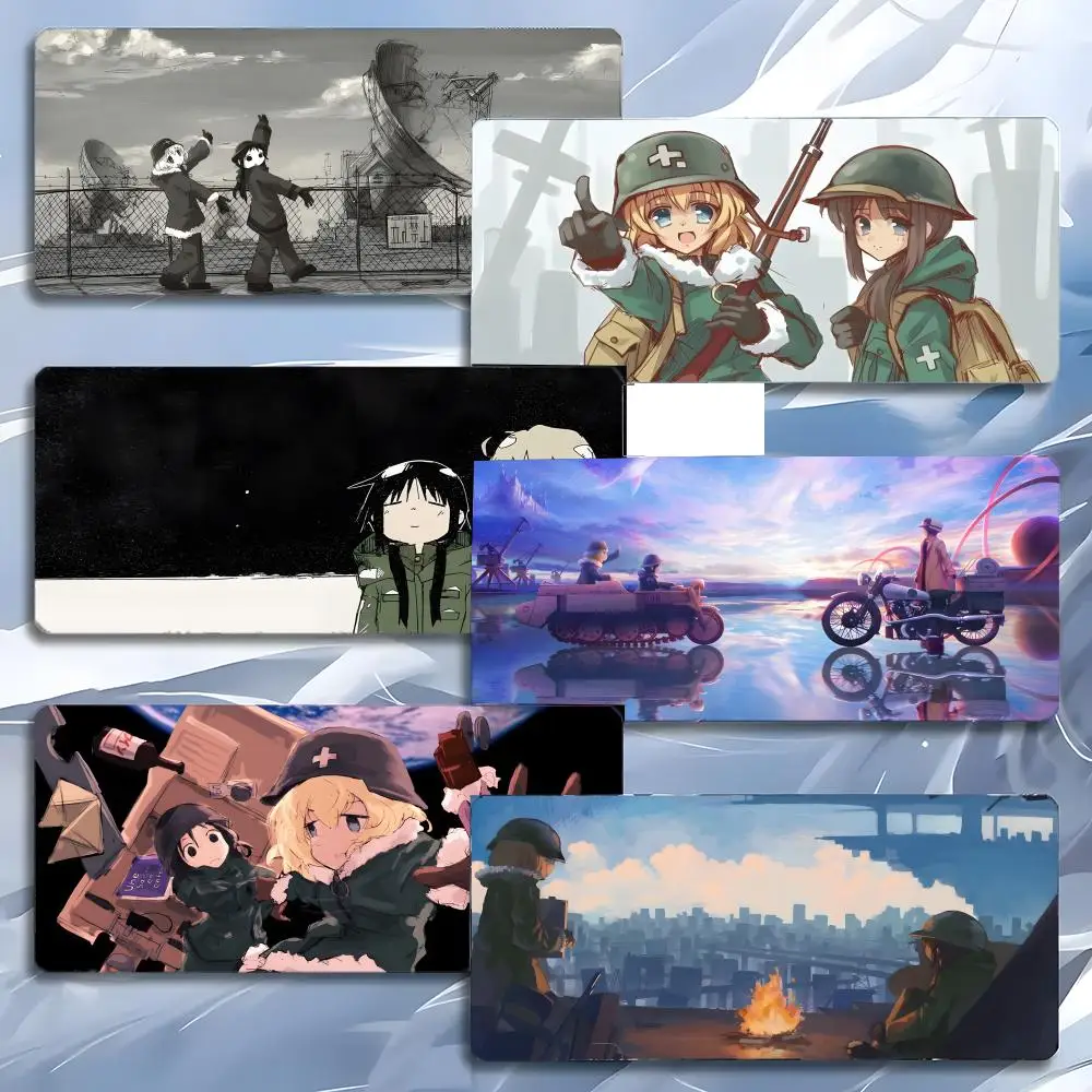 

Коврик для мыши G-Girl's Last Tour в стиле аниме, большой игровой коврик с утолщенной кромкой, для ПК и рабочего стола