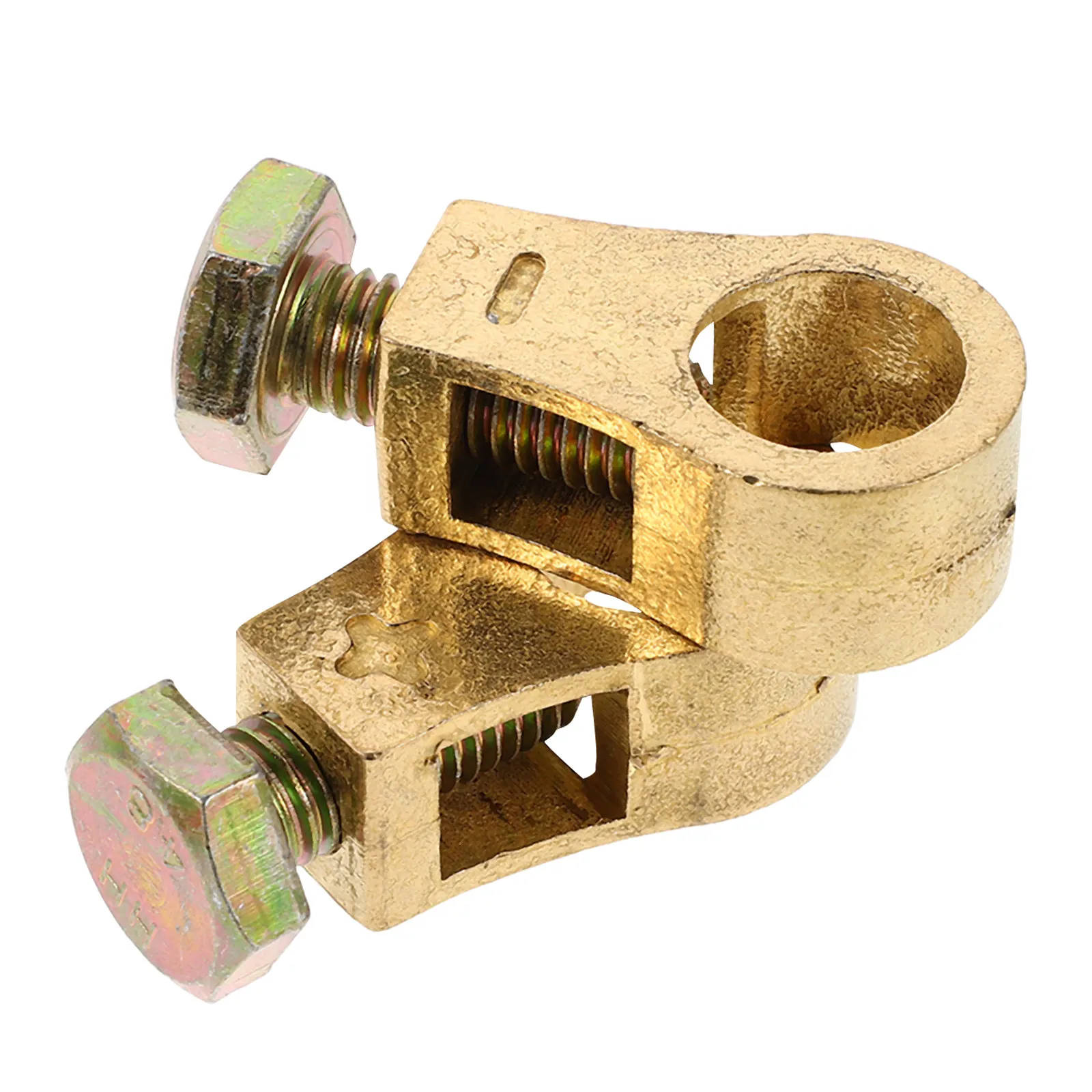 

Пара клемм для автомобильного аккумулятора, сверхмощные медные разъемы, универсальные для плюсовых и минусовых полюсов, для легковых автомобилей, грузовиков, лодок