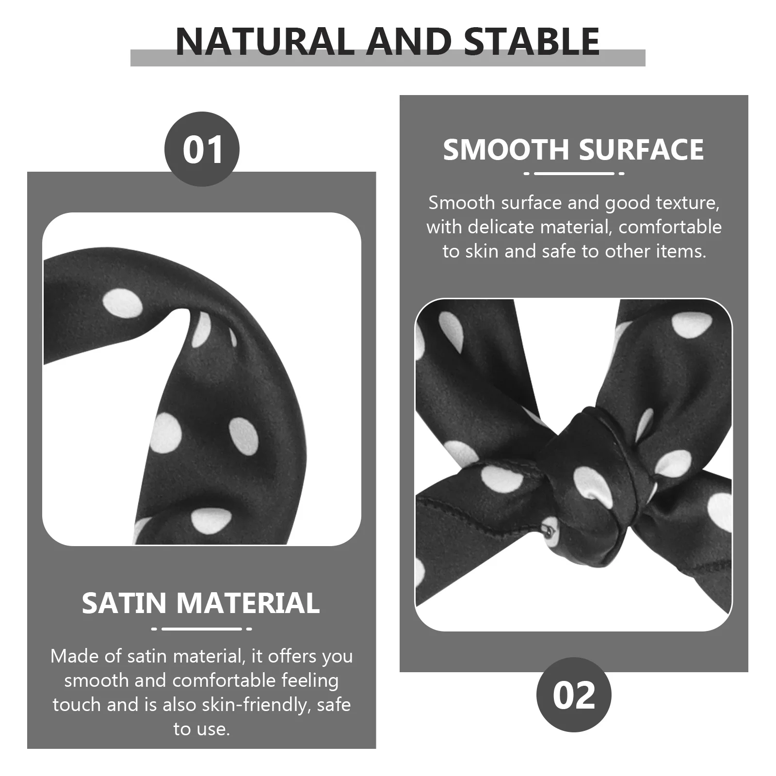 

4pcs Vintage Polka Dot Silk For Women Square Head Scarf Hair Wrap Fashion Neck Scarf Turban Shawl Satin Hairband Multi-Use