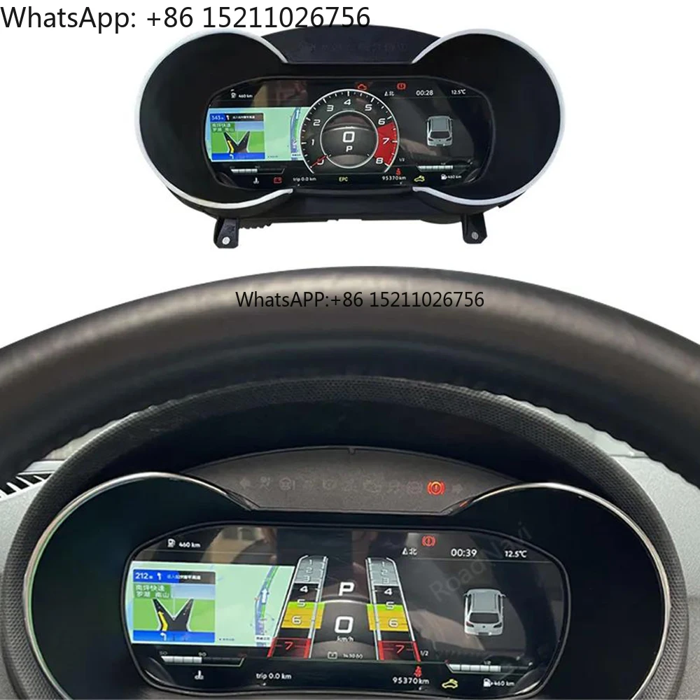 RoadNavi LCD Digital Cluster for Audi A3 Q5 A4 A6 Q7 TT 2008-2014 Dashboard Panel Speedometer