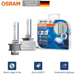 OSRAM – phare de voiture au xénon HID D3S D1S D2S D4S CBA, faisceau haut/bas, Original, 6000K 12V, bleu froid Advance (2 pièces)