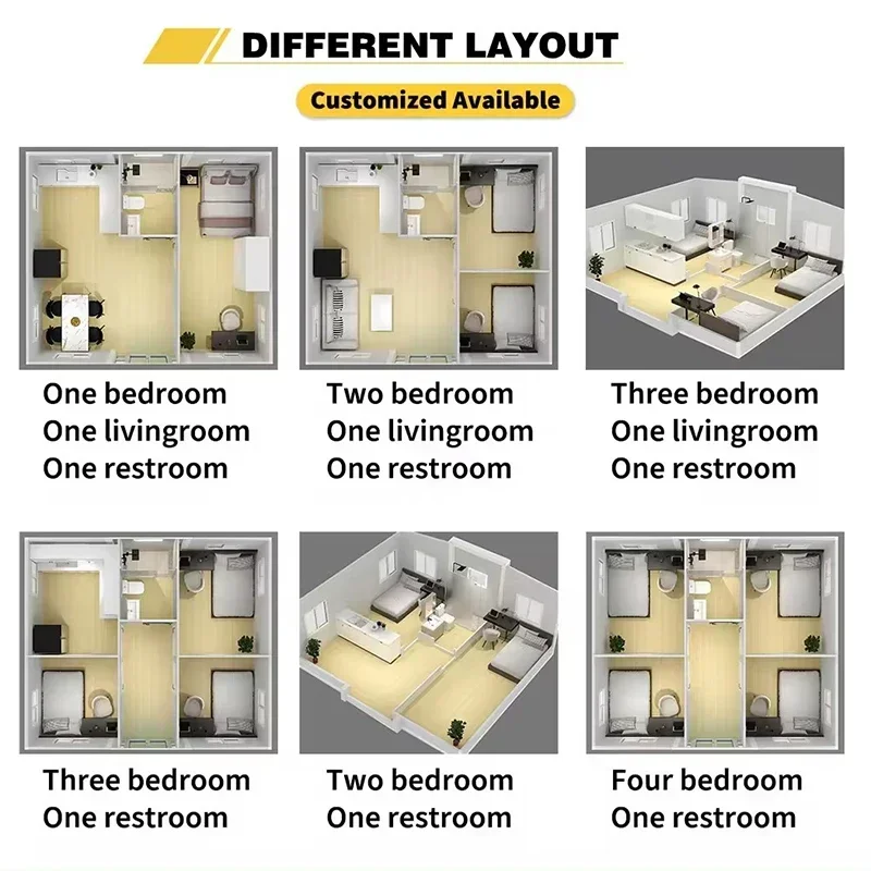 Expandable Container House Factory Direct Supply Modular House Australia Tiny Home Prefab Steel 2 Bedroom Container House