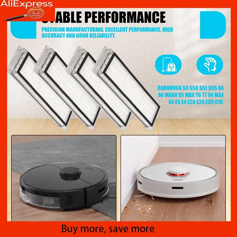 

A67Z 8 шт. сменный фильтр Hepa для Xiaomi Roborock S5 S50 S51 S55 S6 S6 MAXV S5 MAX T6 T7 S4 Max S4 E5 E4 E20 E25 E35 C10