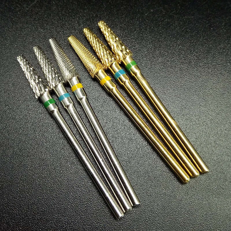 EasyNail ~ Pro. Prata ouro carboneto de tungstênio bur prego broca cortador arquivos de unhas broca elétrica manicure máquina acessório.