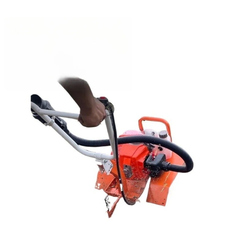 

Small agricultural rotary tiller household weeding ditch plowing field
