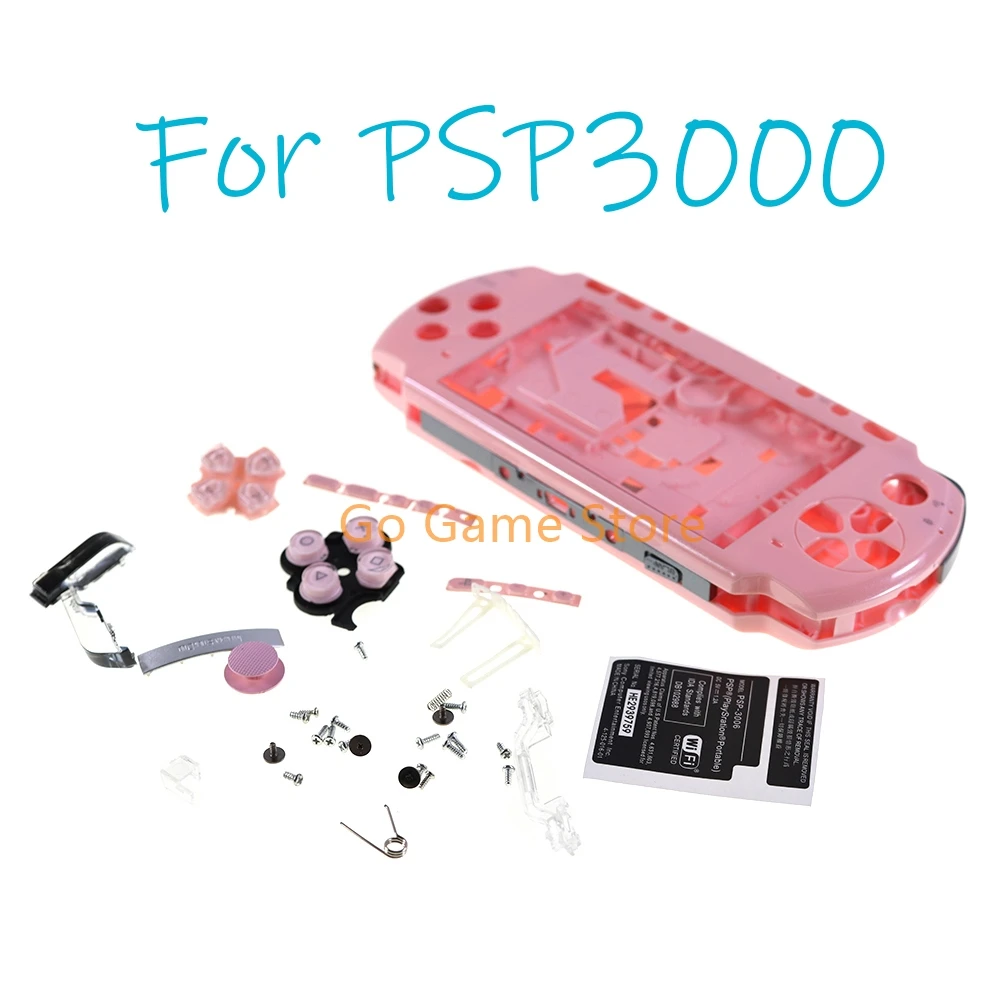 1set For PSP3000 PSP 3000 Game Console Replacement Full Housing Shell Cover Case with Buttons Kits