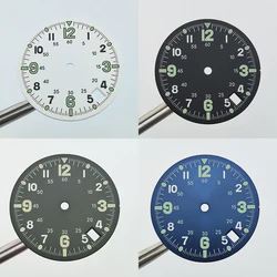 Watch Dial 28.5mm Single Calendar Sterile Dial Watch Face Fit nh Series 36/3.8 point Movement Watch Parts Customable Logo Dial