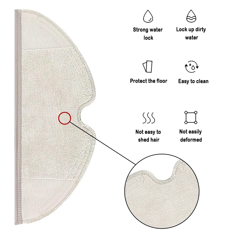 หลักแปรงด้านข้าง Mop ผ้าสำหรับ Xiaomi Mi Robot Mop ทำความสะอาด1C STYTJ01ZHM SKV4093GL อุปกรณ์เสริม