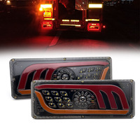 2 x LED Rear Lights Turn Signal Lights For Trailer 12V 24V Taillight Truck Tail Lights Sequential Turn Signal Brake Reverse Lamp