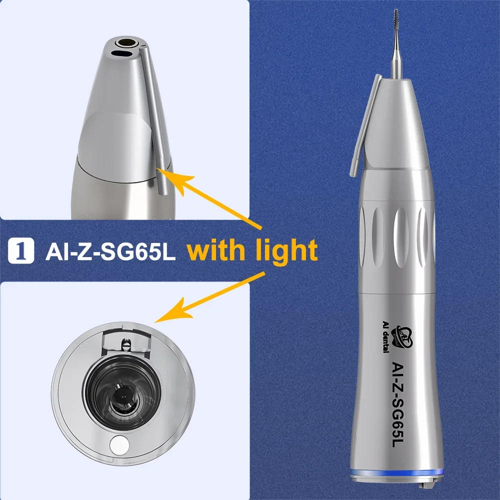 Z-SG-serie Chirurgisch implantaathandstuk Lage snelheid LED Elektrische micromotor Glasvezel AI Tandheelkundig extern watersproeisysteem Vlek