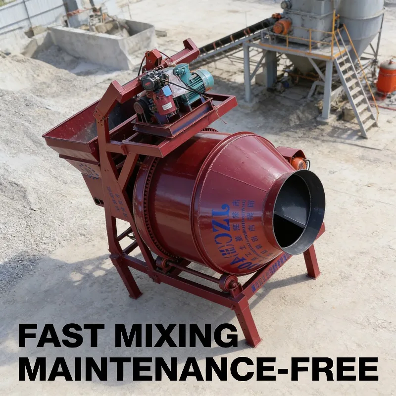 

Diesel Concrete Mixer Machine 300L Portable With Wheels For Heavy Duty Construction And Masonry Work In Remote Locations