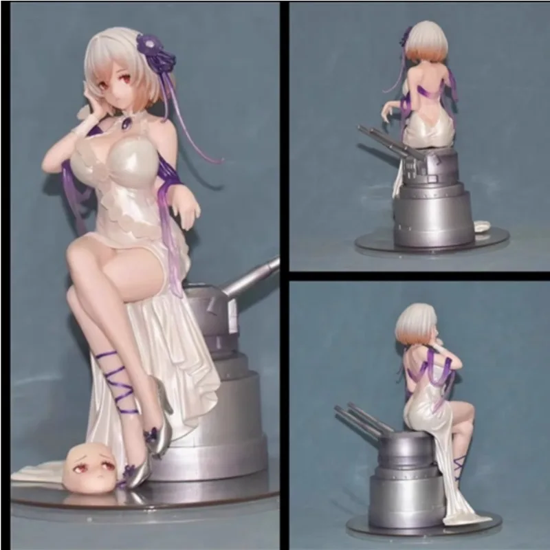 

В наличии Azur Lane Sirius White Rose Ver. Меняющее лицо сидячая поза девушка статуя игрушки красивая модель куклы коллекция подарков