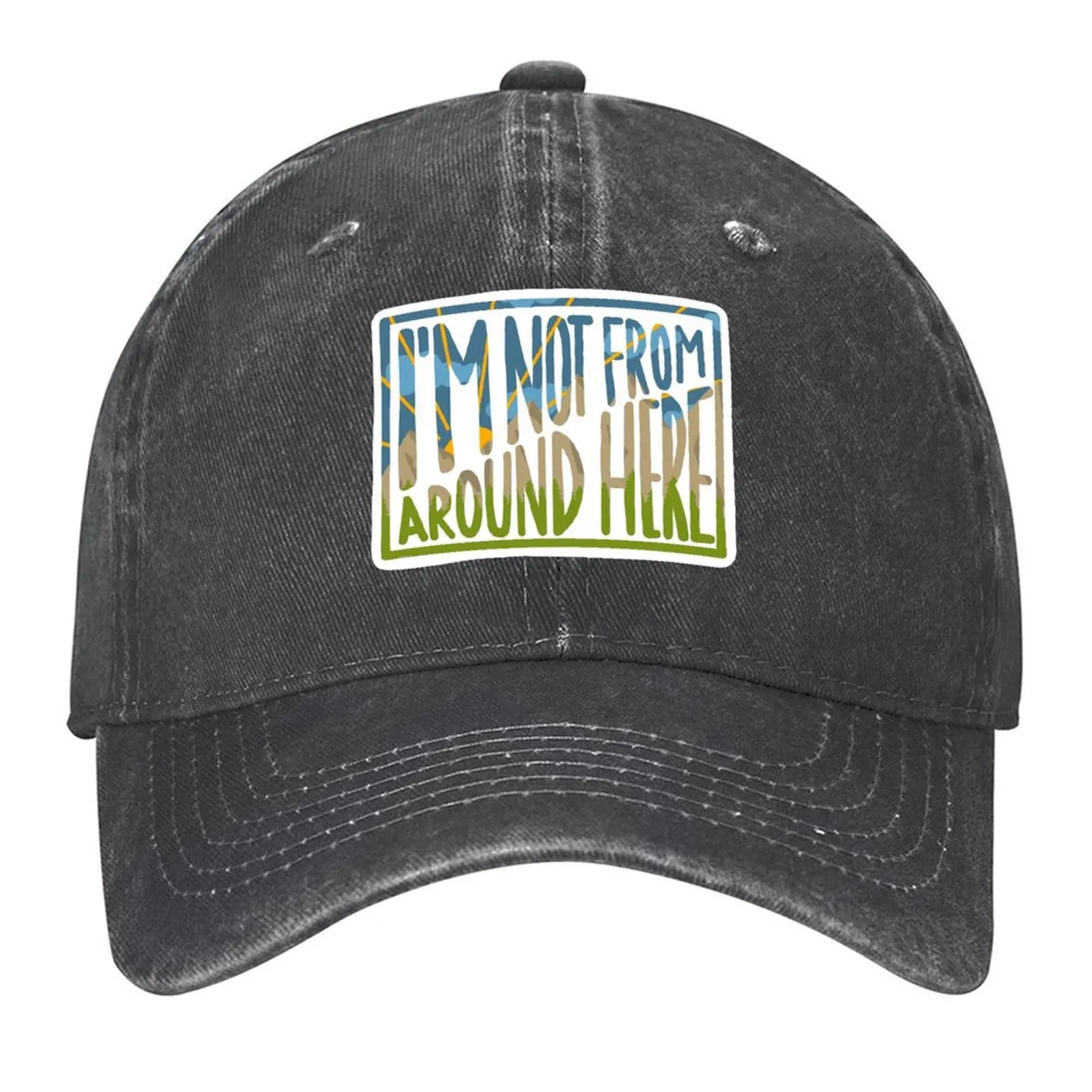 

I’m not from around here Baseball Cap Dropshipping Rave Visor Male hat Women's Hats 2025 Men's