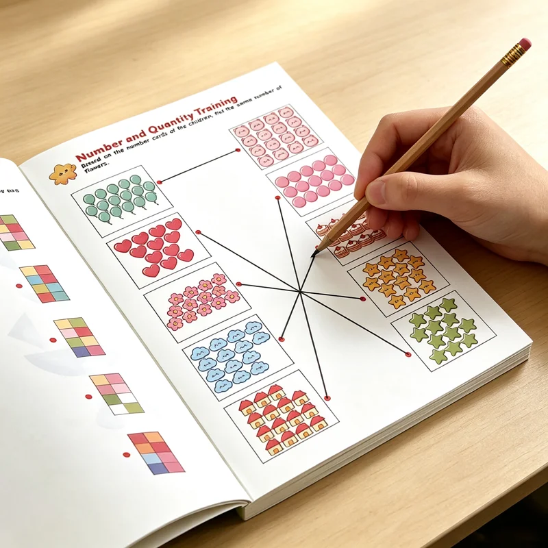 Concentration & Thinking Skills Workbook: Count, Match Shadows & Solve Problems – For Young Learners