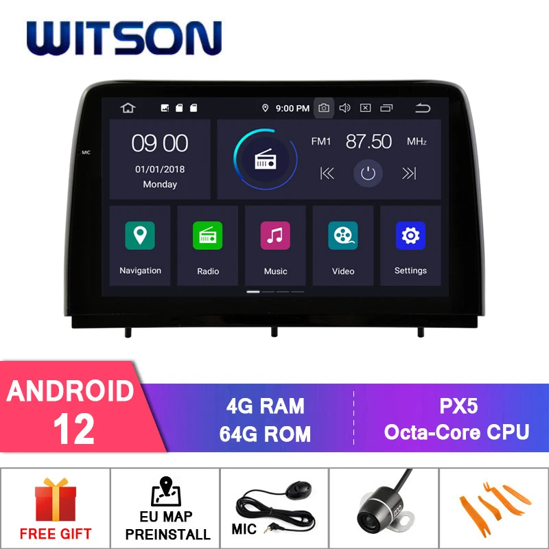 WITSON Android 12 CAR DVD GPS FOR FORD FOCUS 2019 Carplay Multimedia Stereo Auto Audio Navigation Vehicle Head Unit