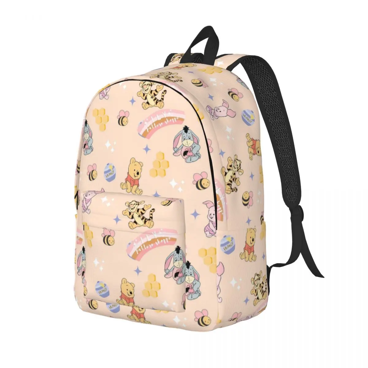 Winnie-the-Pooh Tigger Anime Backpack for Men Women Eeyore Cartoon Casual High School Work Daypack Laptop Shoulder Bag Sports