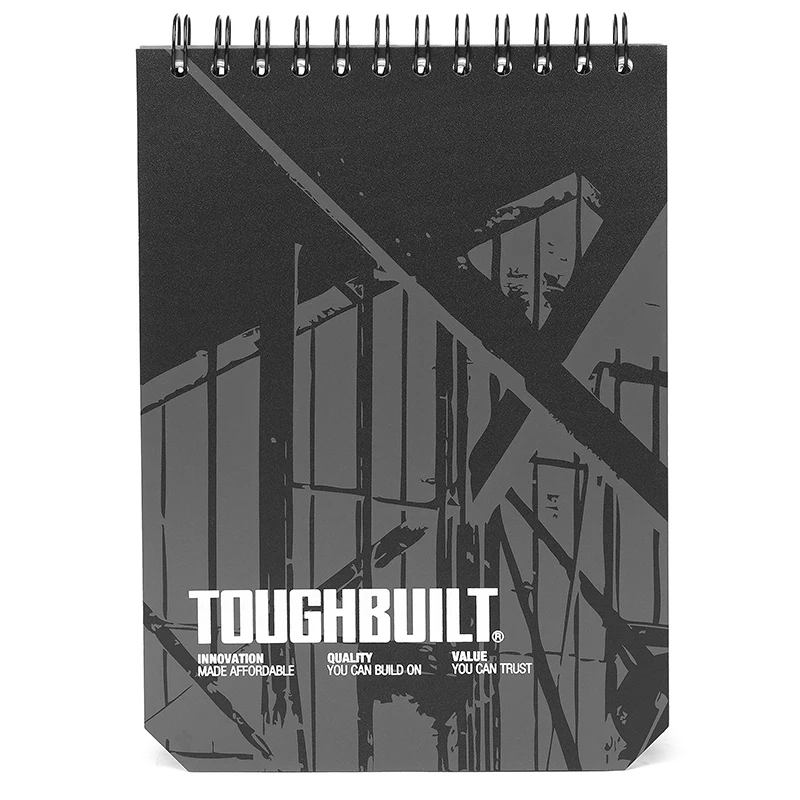 TOUGHBUILT-TB-56-L-2大グリッドノートブック、特殊メモ帳、練習用ワークブック、製図帳、2パック