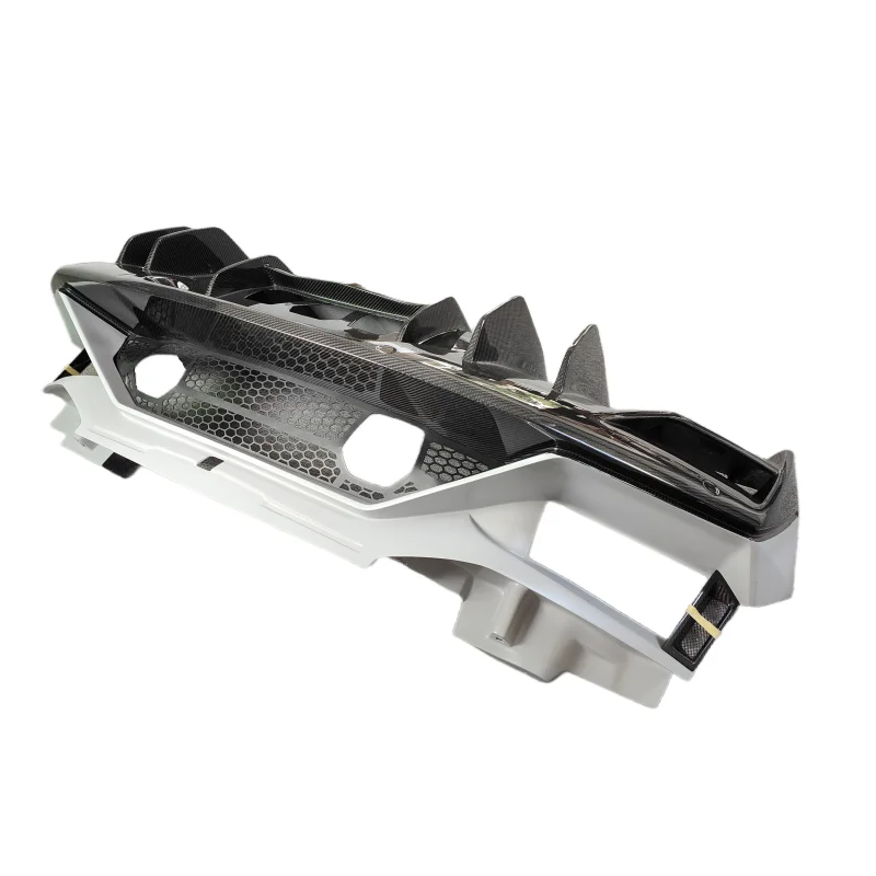 

SVJ Style Factory Direct Selling Semi Dry Carbon Fiber Rear Bumper for Lamborghini Aventador LP700 LP720 LP750 Body Kit
